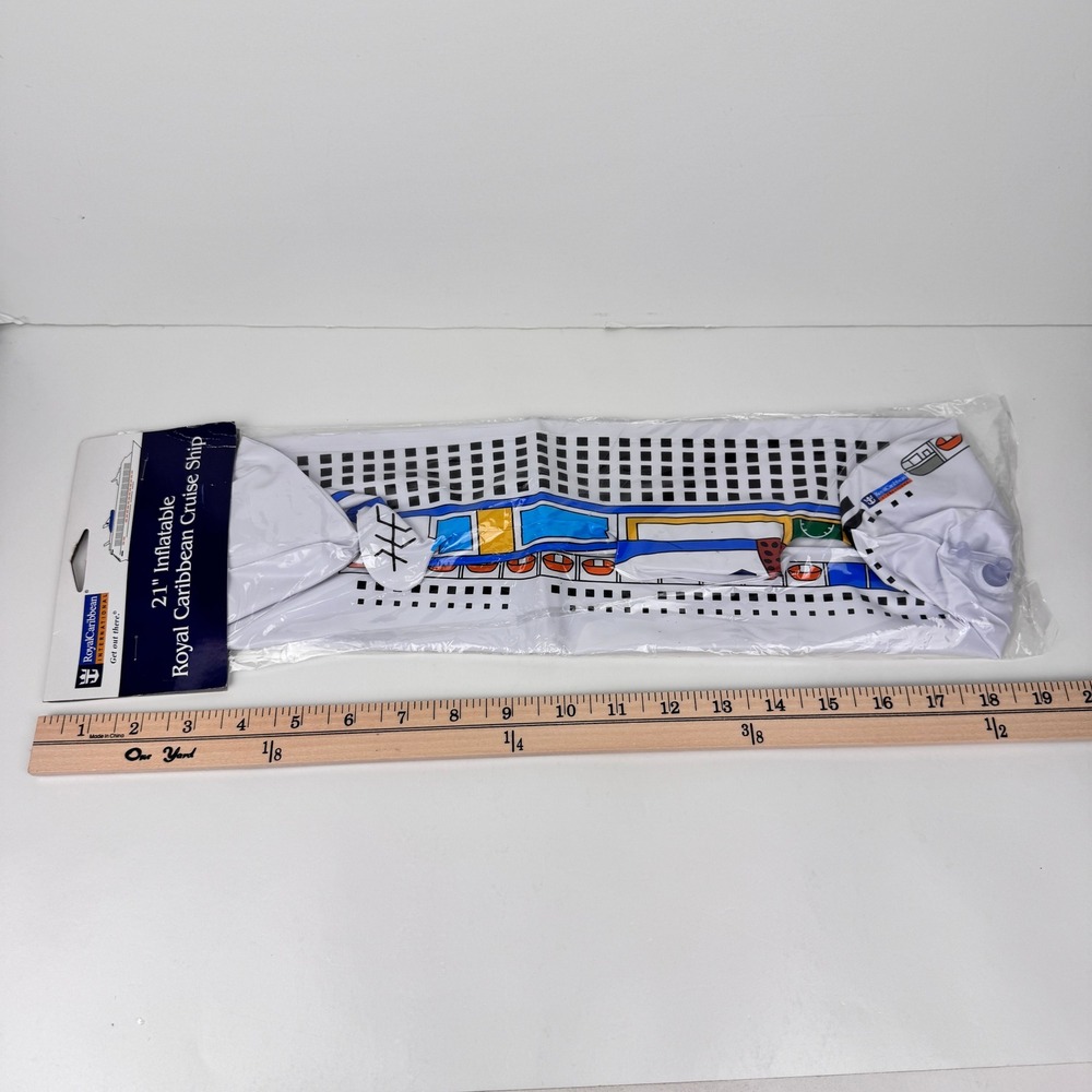 Royal Caribbean International 21 inch Inflatable Cruise Ship White Souvenir Toy
